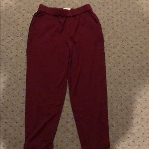 Maroon Pants
